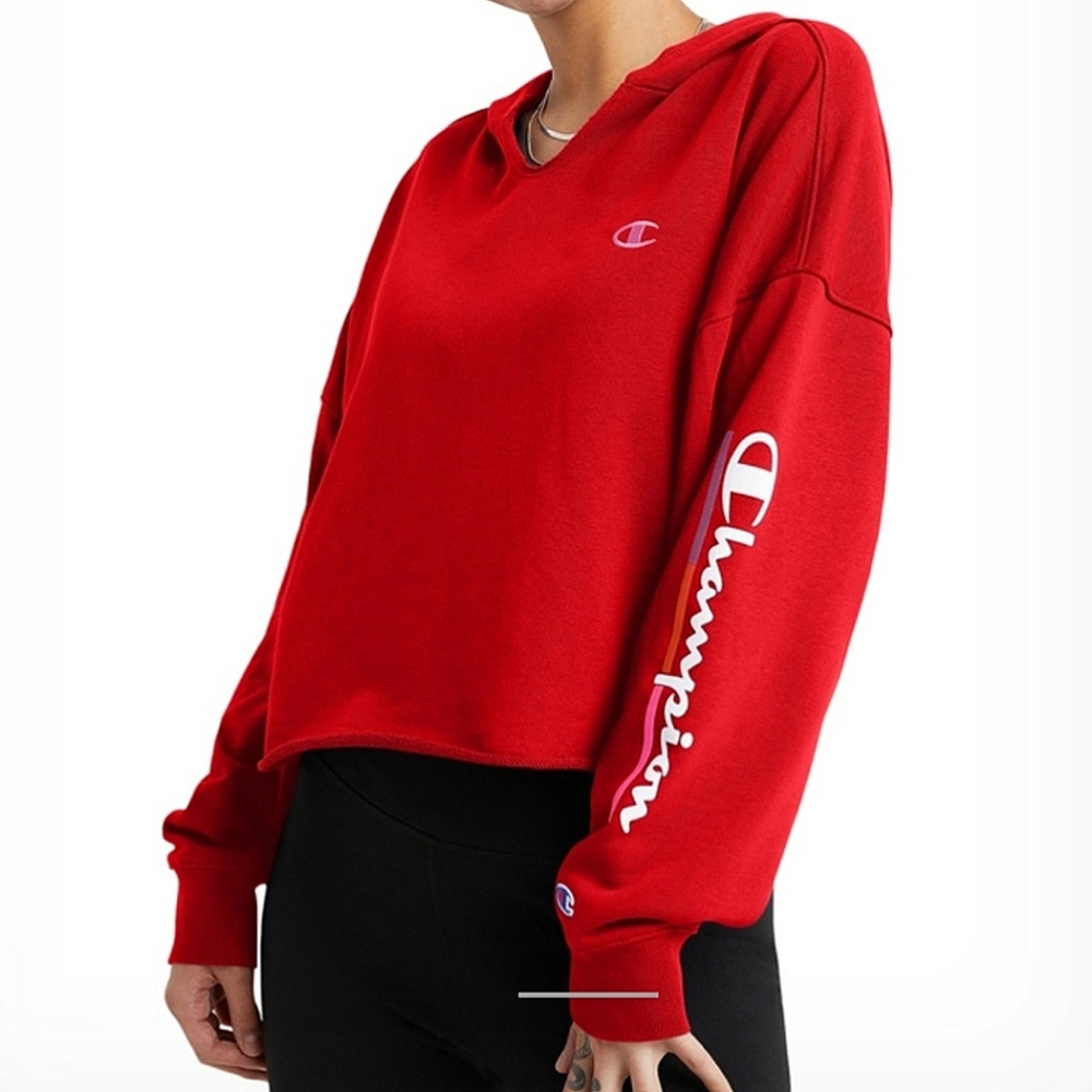 Champion Campus French Terry Split-neck Hoodie. Size Small